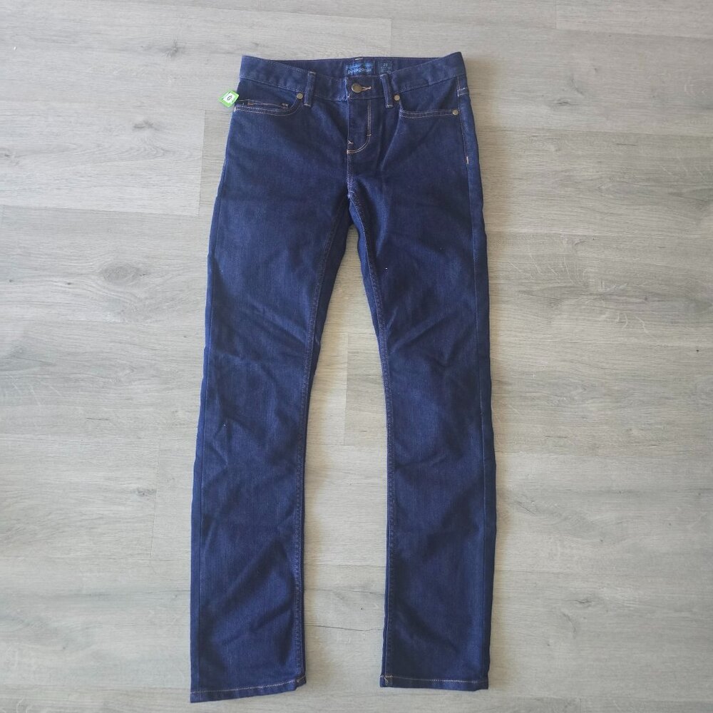 Patagonia Organic Cotton Jeans Womens 25 Slim Fit Dark Wash Blue Denim NEW